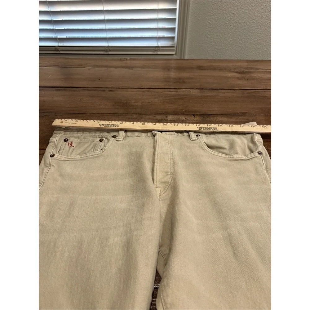 Polo RALPH LAUREN The Varick Slim Straight Stretch 36x32‎ Stone Color Jeans